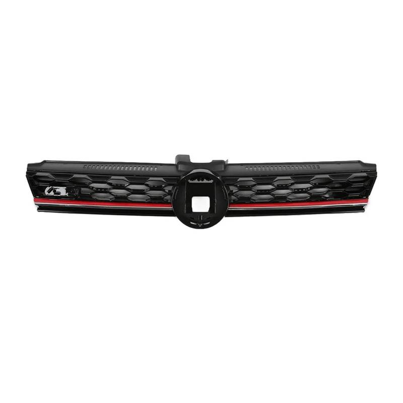 Kühlergrill Grill Vordere Stoßstange Center -Kühlergrill Für VW Für Golf Für MK7.5 Facelift 2017 2018 2019 2020 Wabe Mesh Front Racing Grills Nieren Kühlergrill(Red Line) von WALEQW