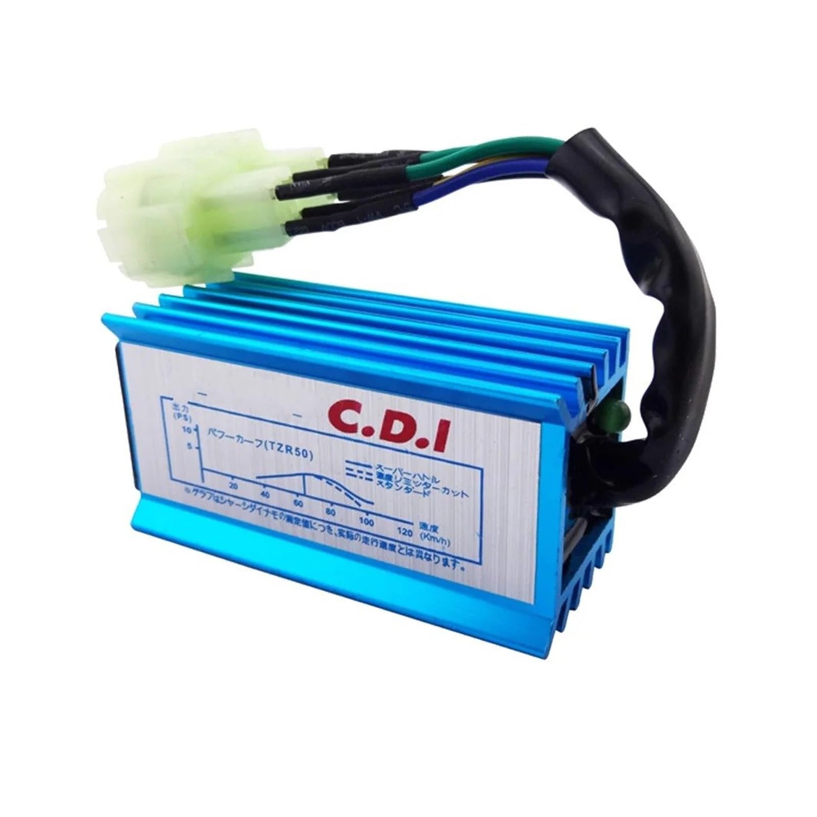 Zündspule Blaue 6-polige Racing AC CDI GY6 Rundstift-Zündbox Für 50 Cc 90 Cc 110 Cc 125 Cc 150 Cc 2-Takt-Motor Moped Roller ATV Quad Buggy Motorrad-Zündkerze Zündspule Blaue 6-polige Racing AC CDI GY6 Rundstift-Zündbox Für 50 Cc 90 Cc 110 Cc 125 Cc 150 Cc 2-Takt-Motor Moped Roller ATV Quad Buggy Motorrad-Zündkerze von WALEQW