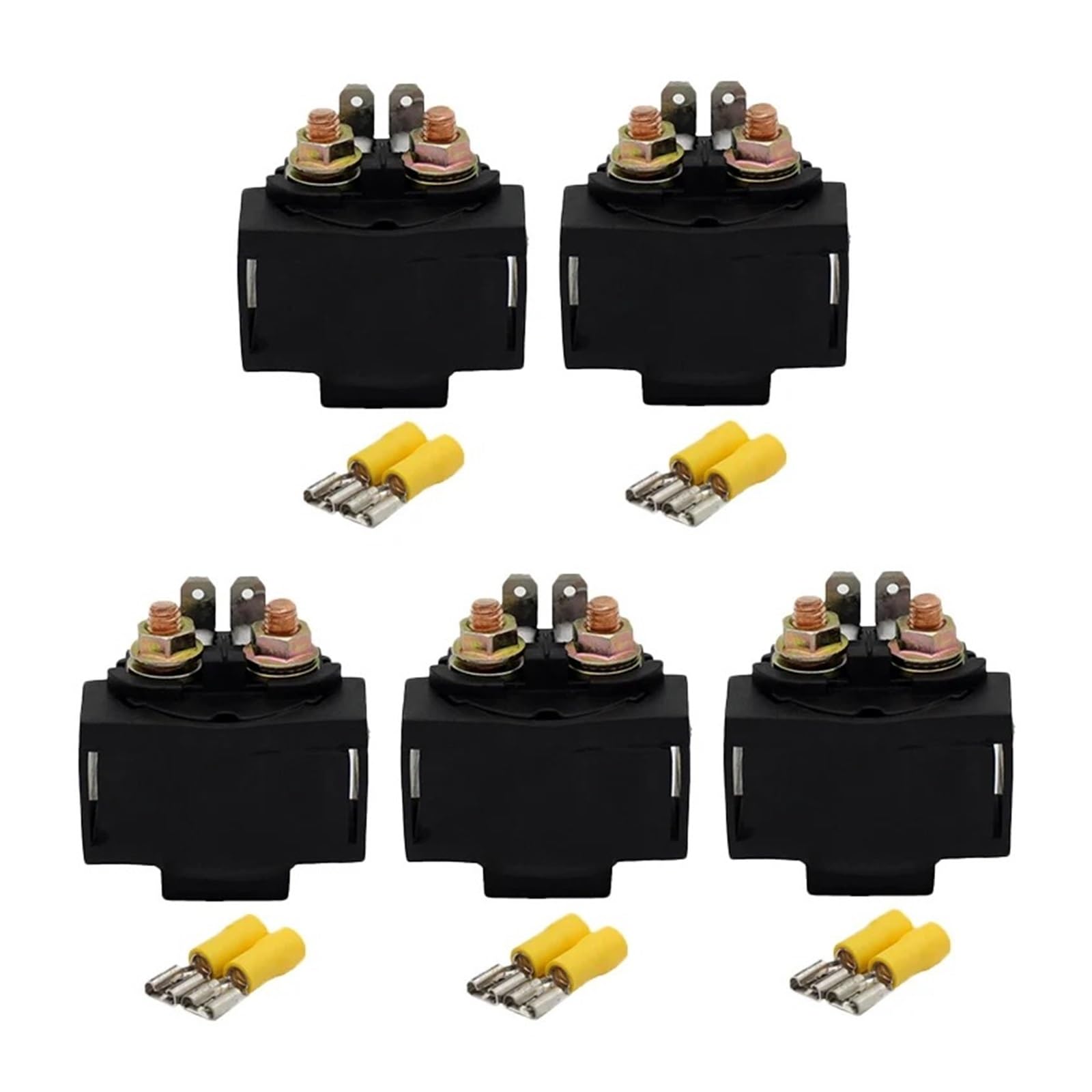 Zündspule Motorrad Starter Magnet Relais Für Kawasaki ZL 600 Für Eliminator Für KLR650 VN 750 Für Vulcan EN450 ZR400 ZR550 ZR750 Für Zephyr Motorrad-Zündkerze(5) von WALEQW