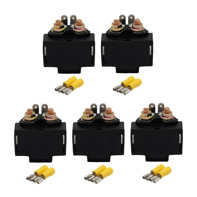 Zündspule Motorrad Starter Magnet Relais Für Kawasaki ZL 600 Für Eliminator Für KLR650 VN 750 Für Vulcan EN450 ZR400 ZR550 ZR750 Für Zephyr Motorrad-Zündkerze(5) von WALEQW