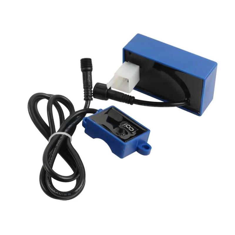 Zündspule Motorradzündung AC CDI-Box Langdraht 5PIN Digital Einstellbar 9 Zündkurven Für CD100 Für ATV100CC LX100 BOXER100 WAVE100 Motorrad-Zündkerze von WALEQW