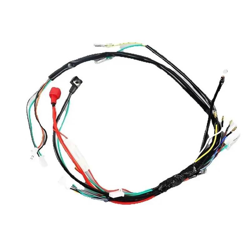 Zündspule Universal-Motorrad-Vollelektrostart-Kabelbaum Für 50ccm 70ccm 90ccm 110ccm 125ccm Fahrrad Für ATV Dirt Bikes Statoren Motorrad-Zündkerze von WALEQW