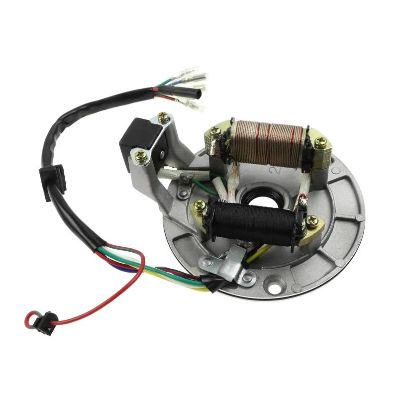 Zündspule Zündung Stator Magneto Platte Spule Für 50cc 70cc 90cc 110cc 125cc Dirt Bike ATV Go Kart XR50 SDG SSR 107 110 125 CC Motorrad-Zündkerze von WALEQW