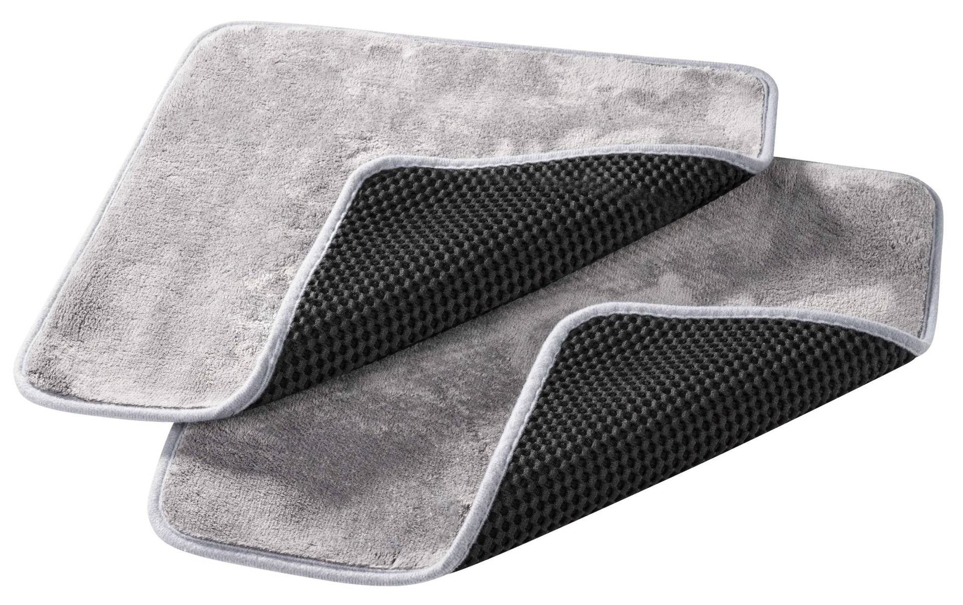 2in1 Waschtuch, 2x Schrubb Tuch, doppelseitiges Miktrofasertuch schwarz-grau 40x40 cm 2in1 Waschtuch, 2x Schrubb Tuch, doppelseitiges Miktrofasertuch schwarz-grau 40x40 cm von WALSER