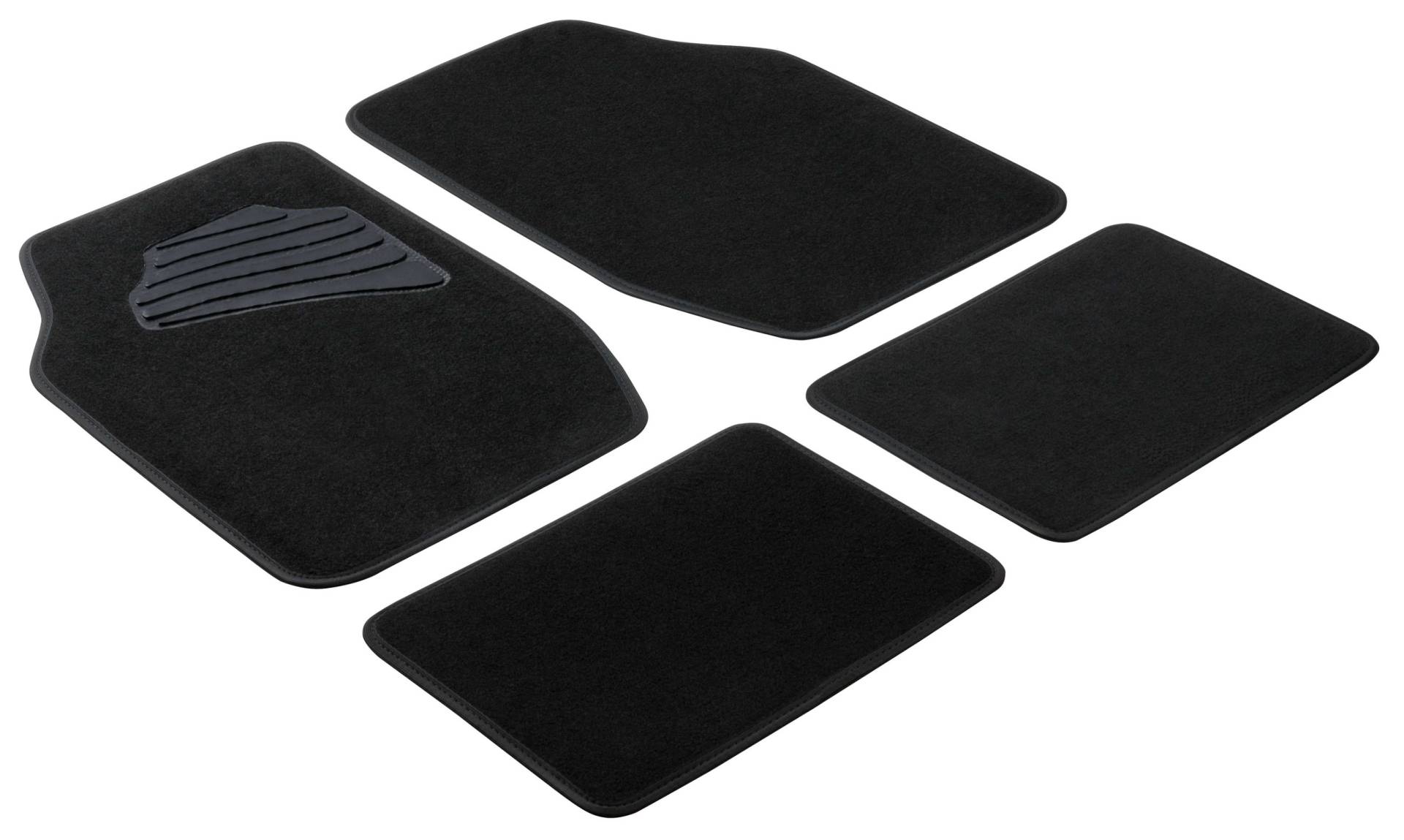Auto-Teppich Matrix, Universal Fußmatten-Set 4-teilig schwarz von Walser GmbH