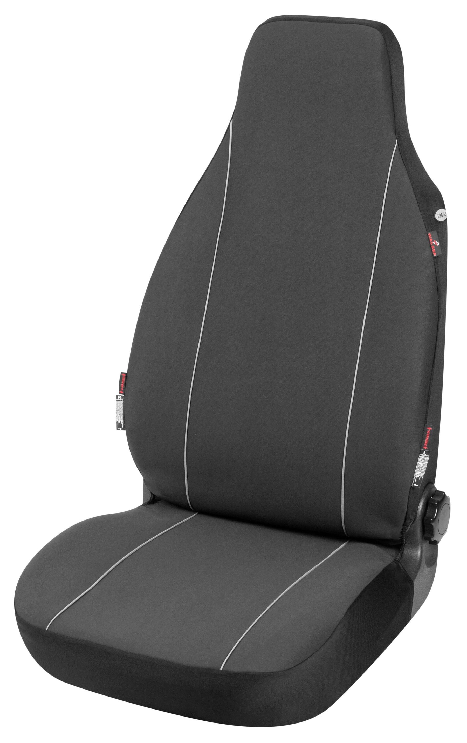 Autositzbezug Modulo, PKW-Schonbezug Einzelsitz für Highback graphit von WALSER