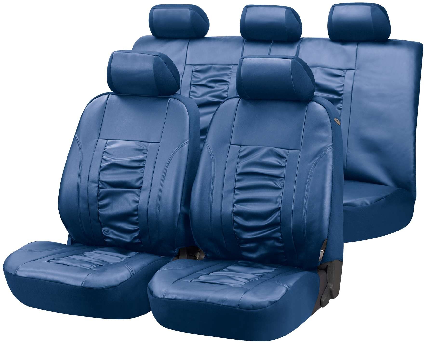 Autositzbezug Raphael blau aus Kunstleder von WALSER