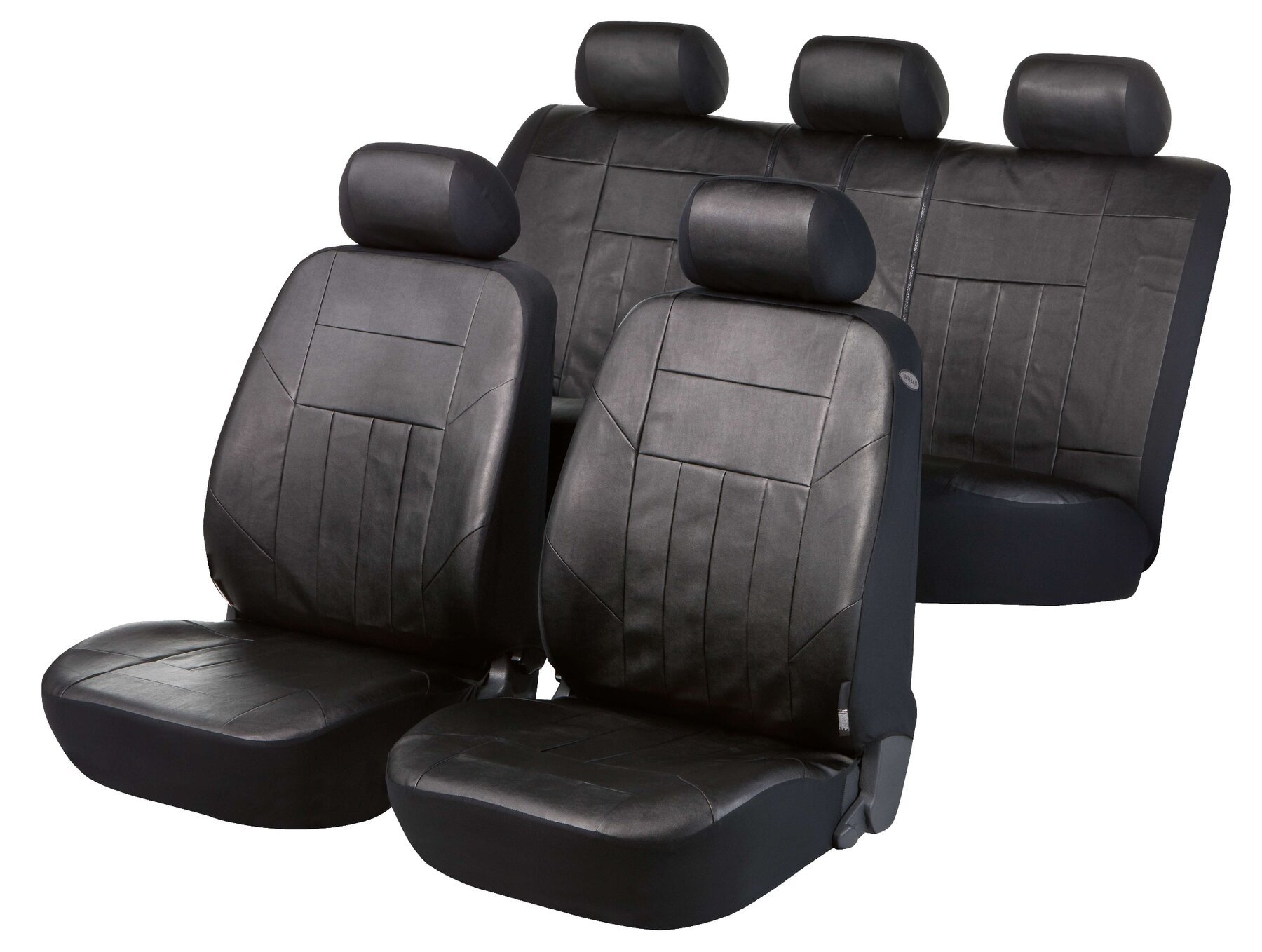 Autositzbezug Soft Nappa, PKW-Schonbezüge aus Kunstleder Komplettset schwarz von WALSER