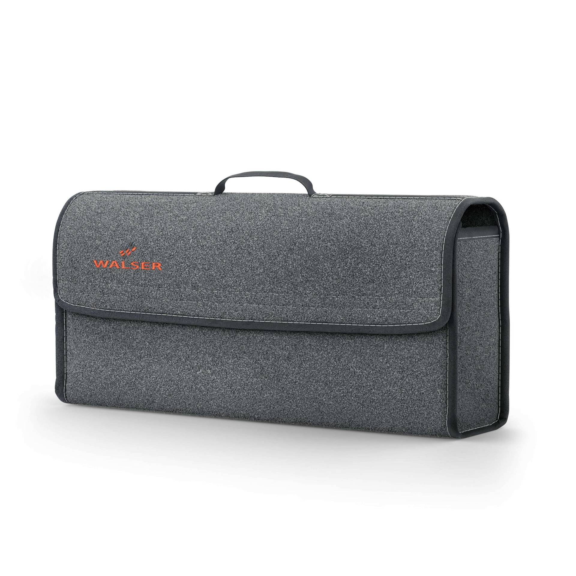 Kofferraumtasche Toolbag Größe L, Auto-Aufbewahrungstasche grau 50x16x21 cm von WALSER