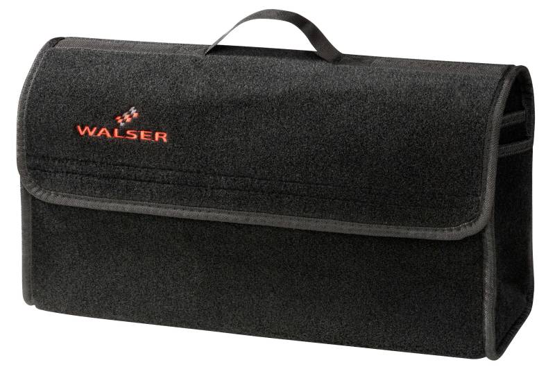 Kofferraumtasche Toolbag Größe L, Auto-Aufbewahrungstasche schwarz 50x16x21 cm von WALSER