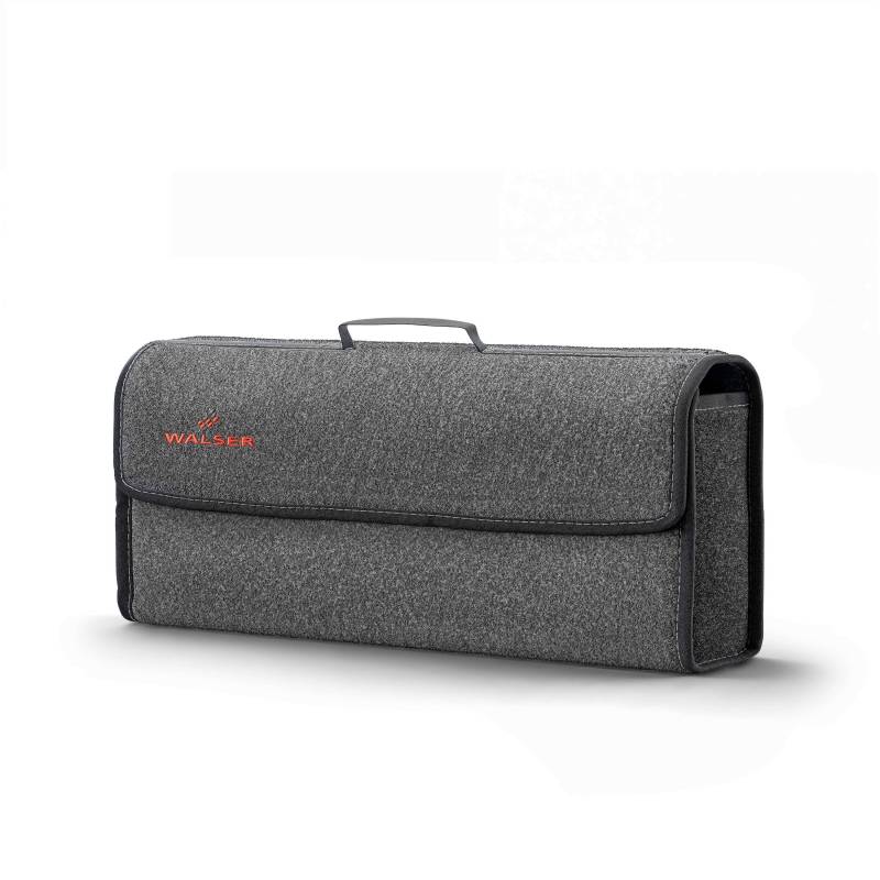 Kofferraumtasche Toolbag Größe XXL, Auto-Aufbewahrungstasche schwarz 57x16x21 cm von WALSER
