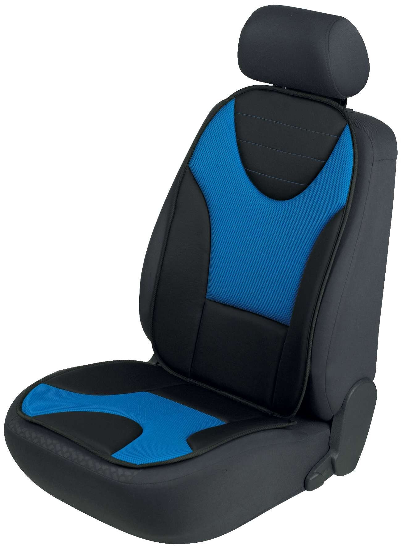 PKW Sitzauflage Grafis, Auto-Sitzaufleger schwarz/blau von WALSER