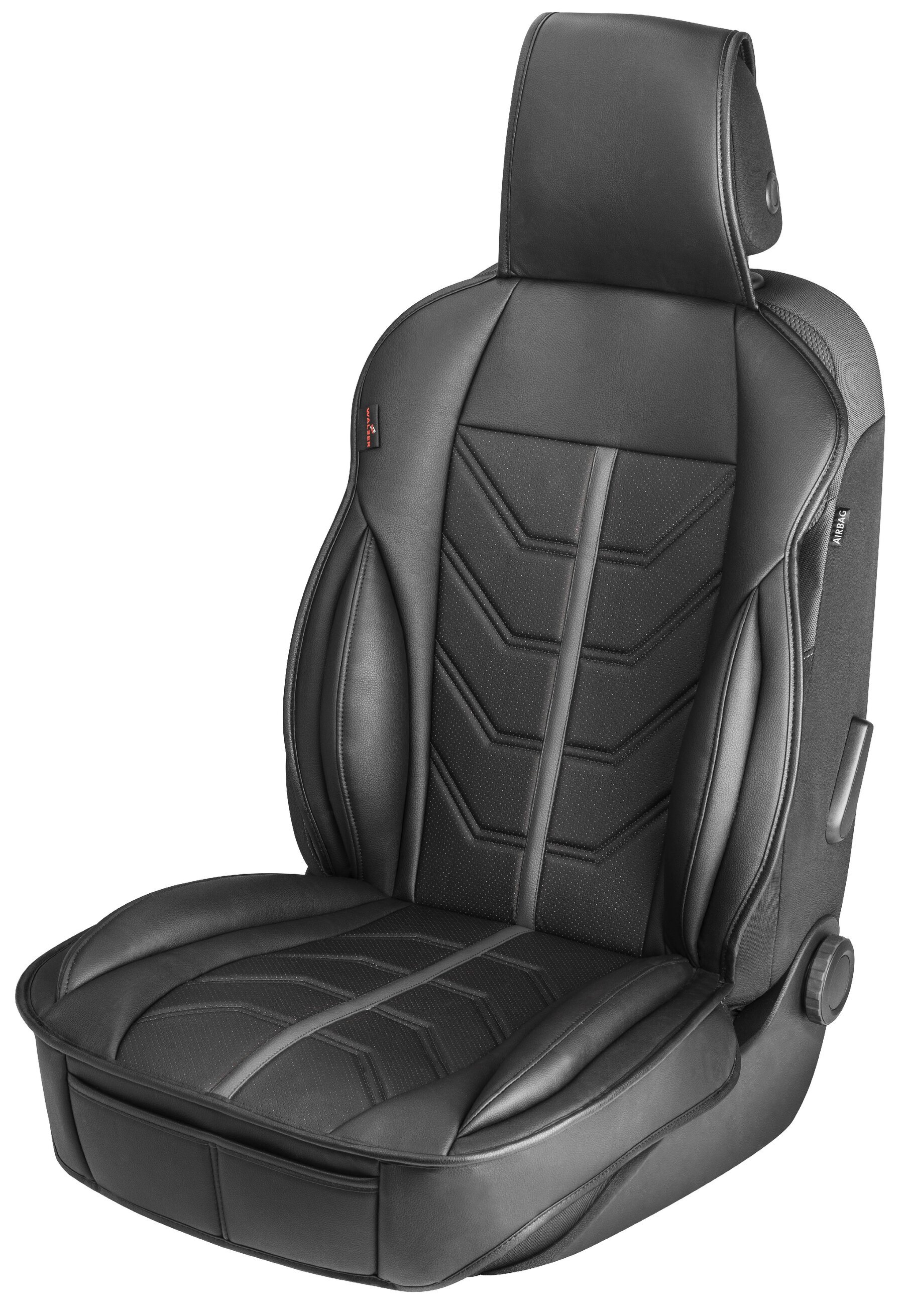 PKW Sitzauflage Kimi, Auto-Sitzaufleger im Rennsportdesign schwarz/grau von WALSER