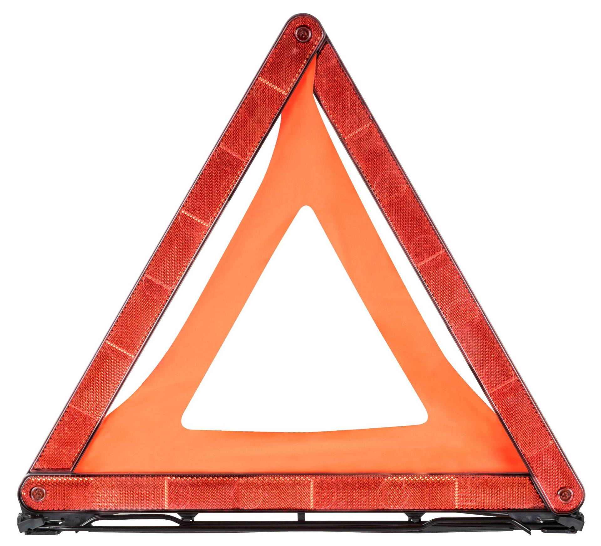 Pannendreieck, faltbares Auto-Warndreieck mit Köcher, Notfall-Dreieck ECE R27 zertifiziert rot von Walser GmbH