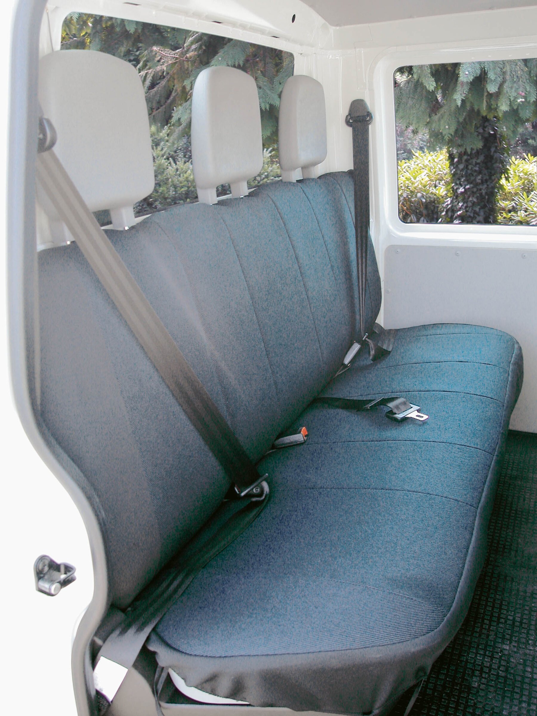 Passform Sitzbezug aus Stoff kompatibel mit VW T4, 3er Bank von WALSER