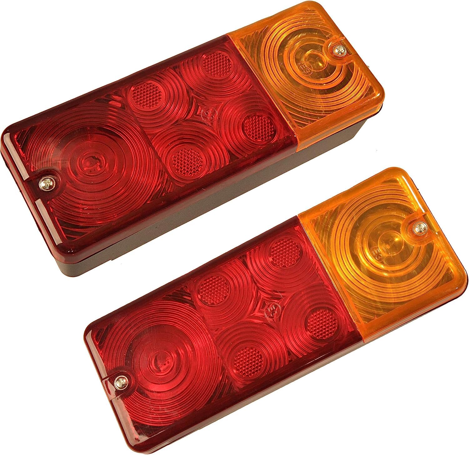 DDR Rückleuchte Anhänger Rücklicht Set Links Mit Kennzeichenleuchte + Rechts Für Trailer Wohnwagen 210x83mm 3-Kammer-Rücklicht DDR Rückleuchte Anhänger Rücklicht Set Links Mit Kennzeichenleuchte + Rechts Für Trailer Wohnwagen 210x83mm 3-Kammer-Rücklicht von WAMO Beleuchtungen und Reflektoren