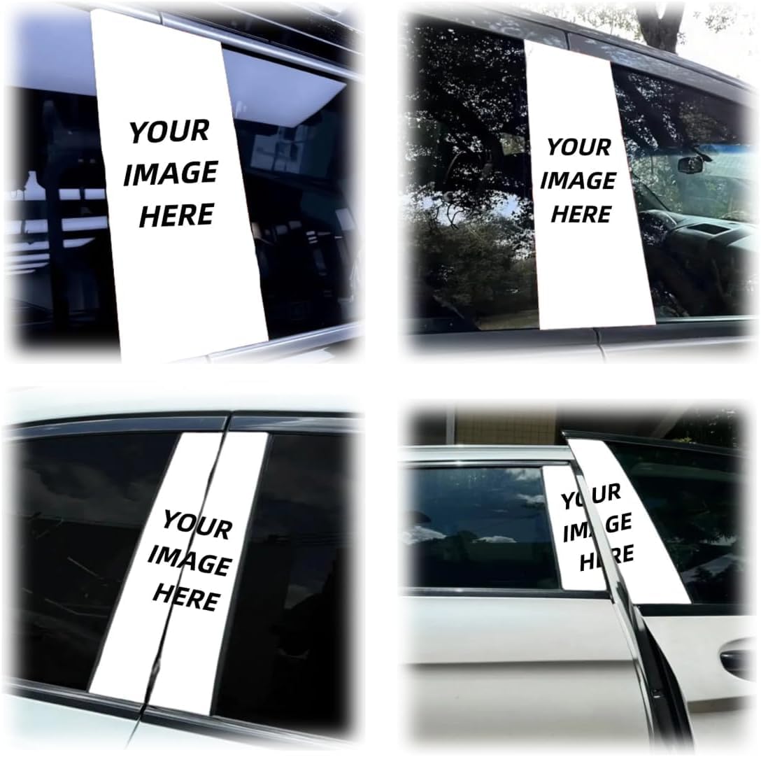 WANAHTON b säulen Aufkleber Auto Vinyl-Autoaufkleber Und -Abziehbilder, wasserdichte Sonnenschutz-Kratzschutz-Aufkleber Für Die B-Säule, Personalisierte Fahrzeugtürsäule,50x25 cm (Anpassung) von WANAHTON
