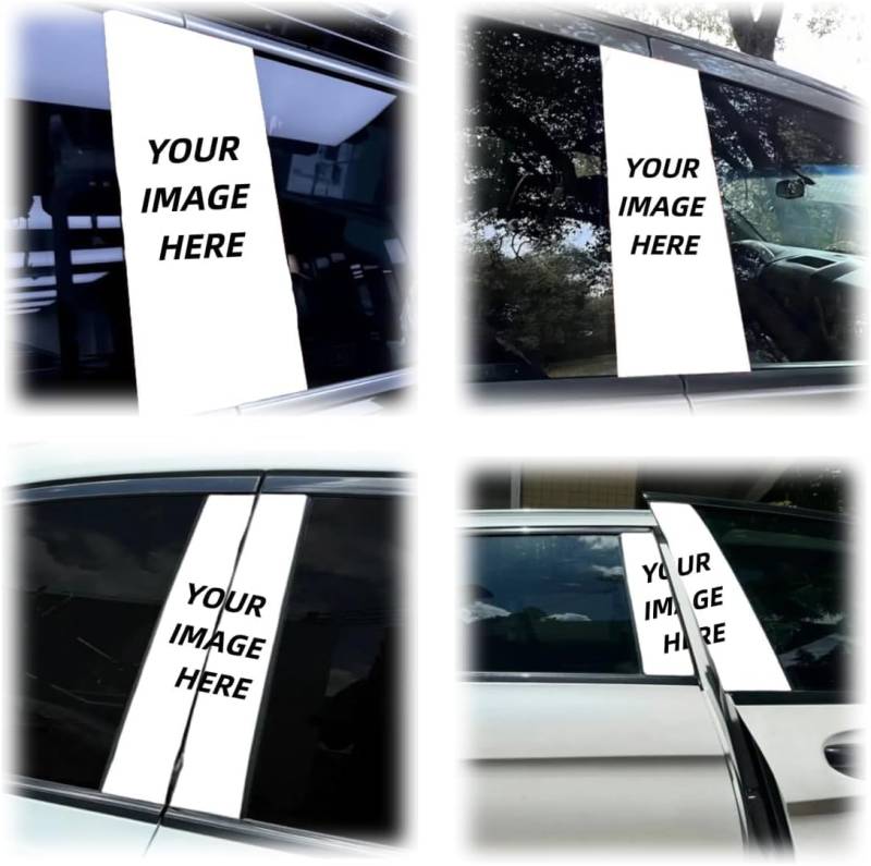 WANAHTON b säulen Aufkleber Auto Vinyl-Autoaufkleber Und -Abziehbilder, wasserdichte Sonnenschutz-Kratzschutz-Aufkleber Für Die B-Säule, Personalisierte Fahrzeugtürsäule,50x25 cm (Anpassung) von WANAHTON