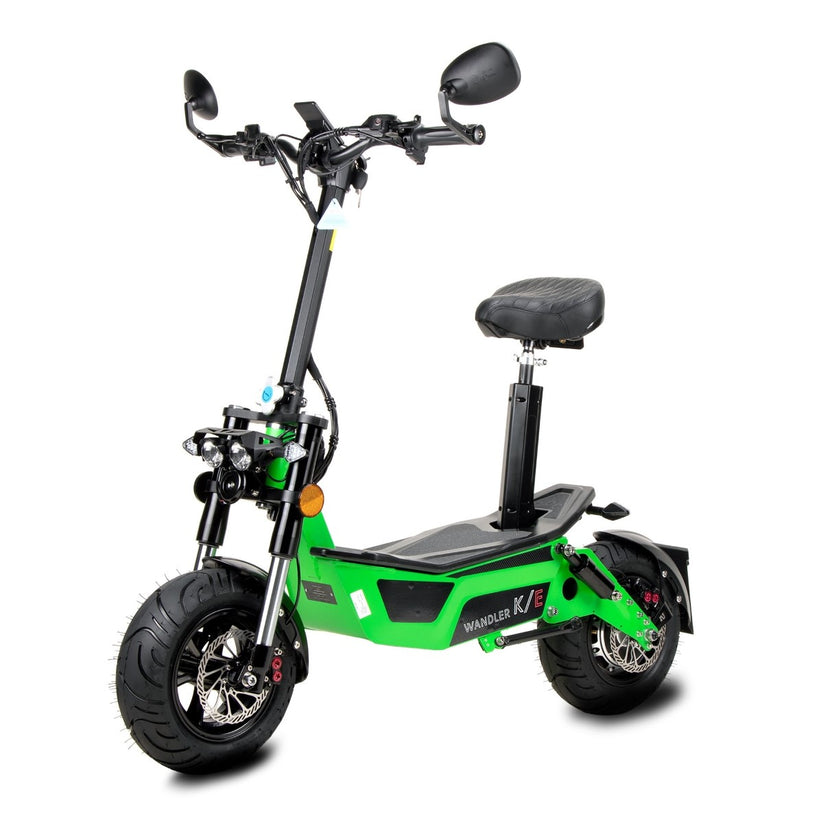Elektroroller Wandler K/E - Escooter mit Sitz & Straßenzulassung Farbe grün von WANDLER Elektroroller
