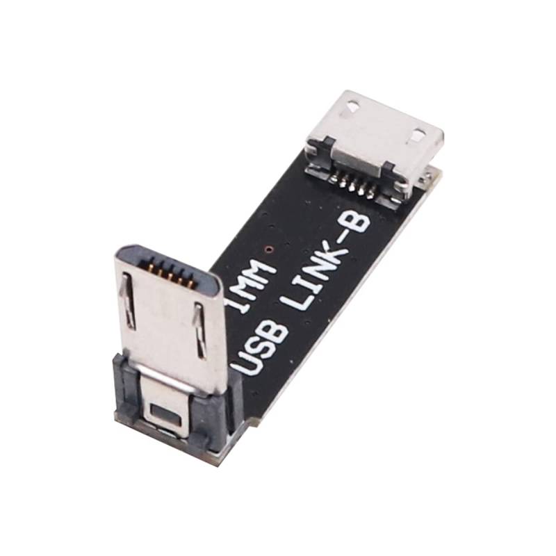 WANGCL 90 Grad L-Form rechtwinkliger USB-Adapter Stecker auf Buchse Adapter USB-Erweiterungsplatine für FPV-Drohnen-Flugcontroller von WANGCL