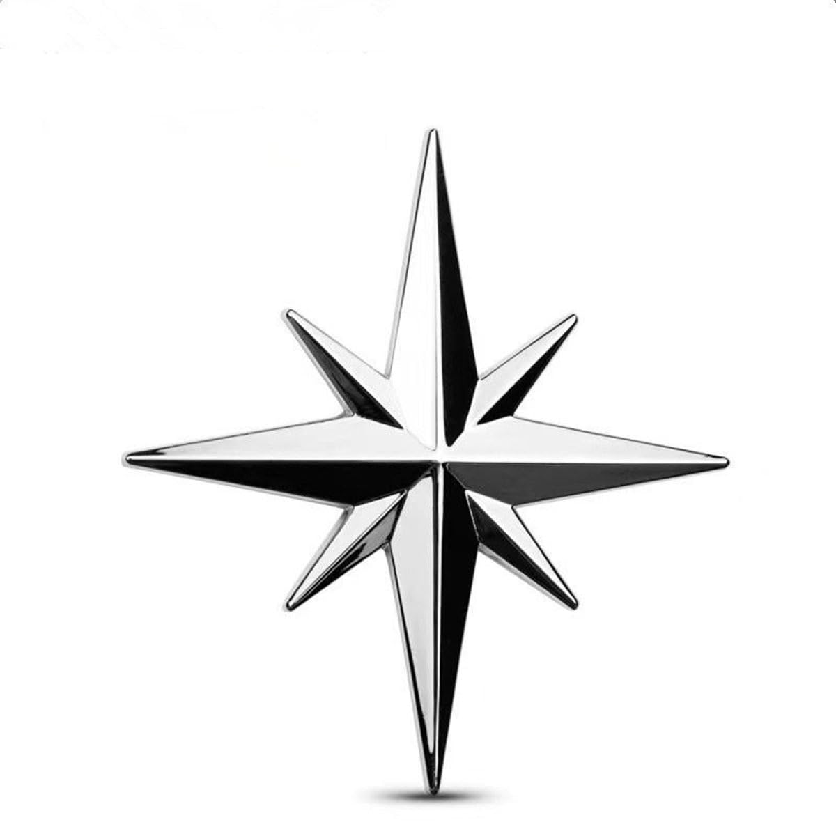 Aufkleber mit Autologo für VW Passat Variant Typ B6/3C ab Bj.2005-2010, 3D Auto Aufkleber,Body Dekoratives Tragbares Stilvoll Metall Aufklebe Ersonifizieren Car Sticker,Silver von WANGZENIU