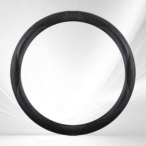 Lenkradbezug Für Toyota C-HR Hybrid 2024 2025, Lenkradbezug Leder Auto Lenkradbezug Steering Wheel Cover Vier Jahreszeiten Anti Rutsch Lenkradhüllen,Black-Round Lenkradbezug Für Toyota C-HR Hybrid 2024 2025, Lenkradbezug Leder Auto Lenkradbezug Steering Wheel Cover Vier Jahreszeiten Anti Rutsch Lenkradhüllen,Black-Round von WANGZENIU