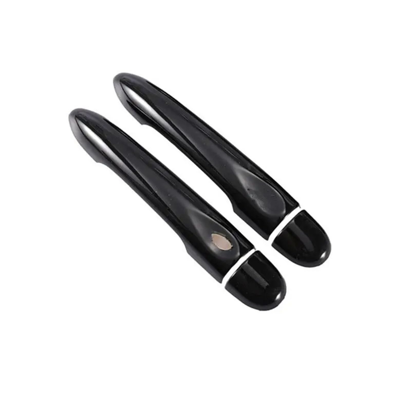 Exterieur Auto Türgriff Für Clio 4 Für Lutecia 2012-2019 Glänzend Schwarz Carbon Fiber Auto Türgriff Abdeckung Styling Zubehör Auto Außentürgriff(Black 0key 1 button) von WANSONGHUI