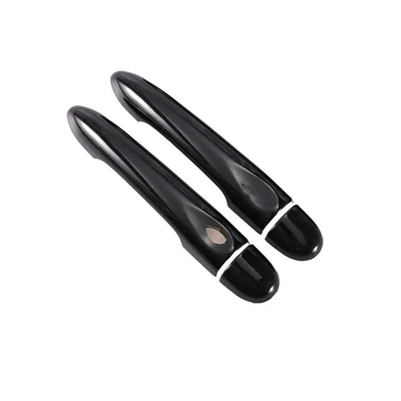 Exterieur Auto Türgriff Für Clio 4 Für Lutecia 2012-2019 Glänzend Schwarz Carbon Fiber Auto Türgriff Abdeckung Styling Zubehör Auto Außentürgriff(Black 0key 1 button) von WANSONGHUI