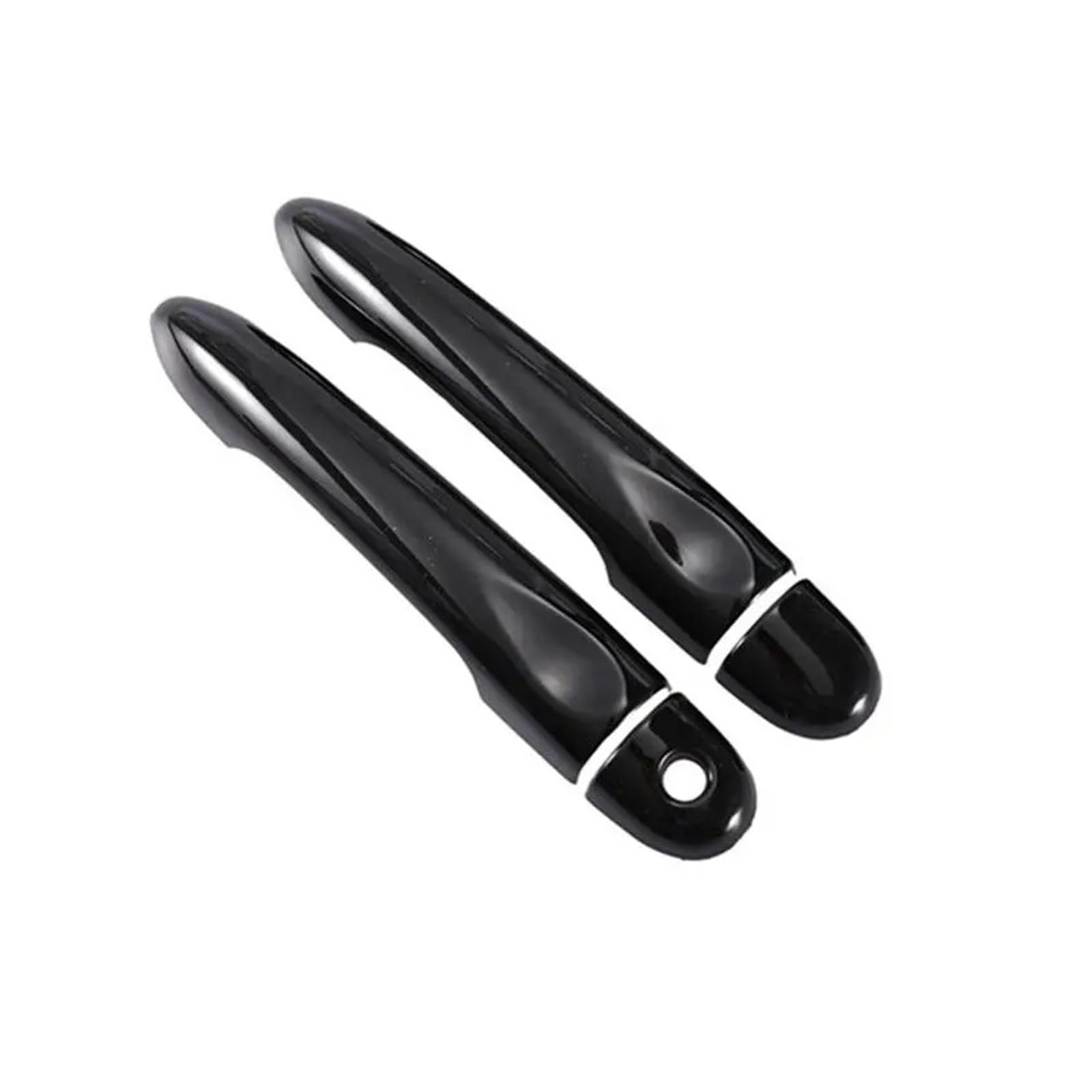Exterieur Auto Türgriff Für Clio 4 Für Lutecia 2012-2019 Glänzend Schwarz Carbon Fiber Auto Türgriff Abdeckung Styling Zubehör Auto Außentürgriff(Black 1key 0 button) von WANSONGHUI