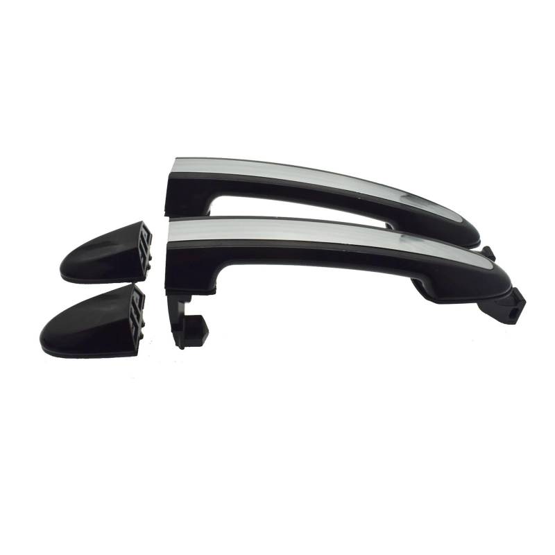 Exterieur Auto Türgriff Für Hyundai Für Santa Für Fe 2007-2012 Vorne Hinten Links Rechts Außerhalb Tür Griffe Chrom & Schwarz 82651-2B000 Auto Außentürgriff(Rear Pair) von WANSONGHUI