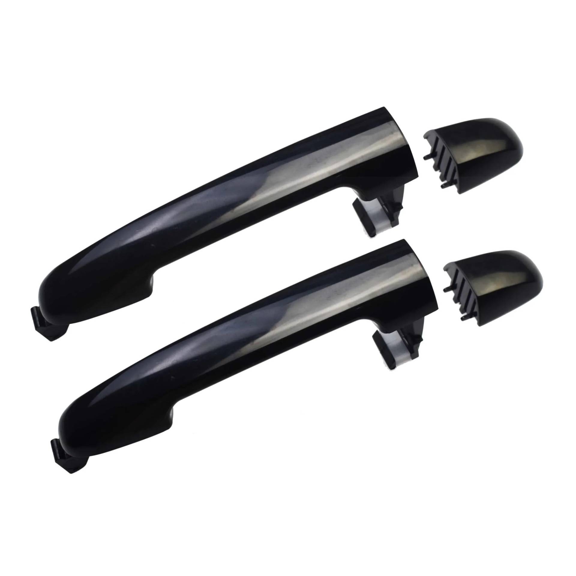 Exterieur Auto Türgriff Für Hyundai Für Sonata 2006-2010 2.4L 3.3L Schwarz/Chrom Außen Auto Türgriff Auto Außentürgriff(Rear Pair Black) von WANSONGHUI