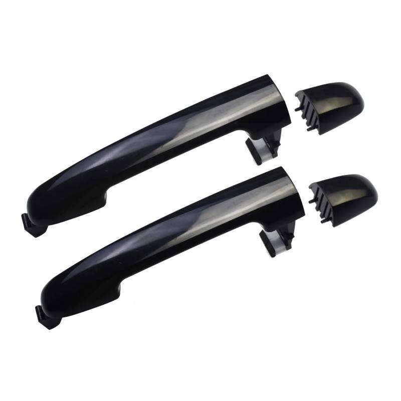 Exterieur Auto Türgriff Für Hyundai Für Sonata 2006-2010 2.4L 3.3L Schwarz/Chrom Außen Auto Türgriff Auto Außentürgriff(Rear Pair Black) von WANSONGHUI