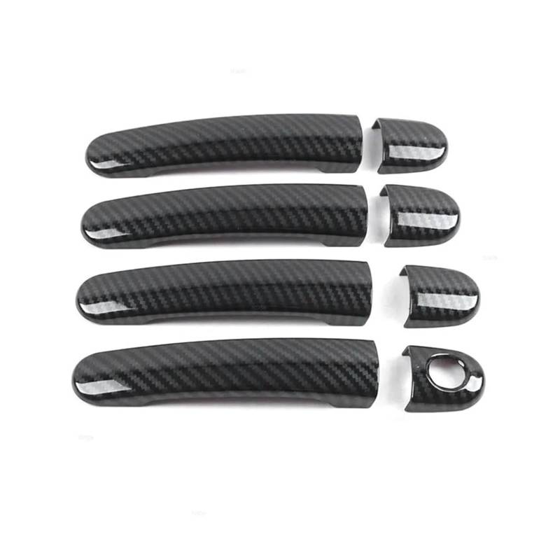 Exterieur Auto Türgriff Für Seat Für Leon Für MK1 Für Toledo Für Ibiza Für Arosa Für Cordoba Für Vario Für Altea Außentürgriffabdeckung Auto Außentürgriff(Carbon Texture A) von WANSONGHUI