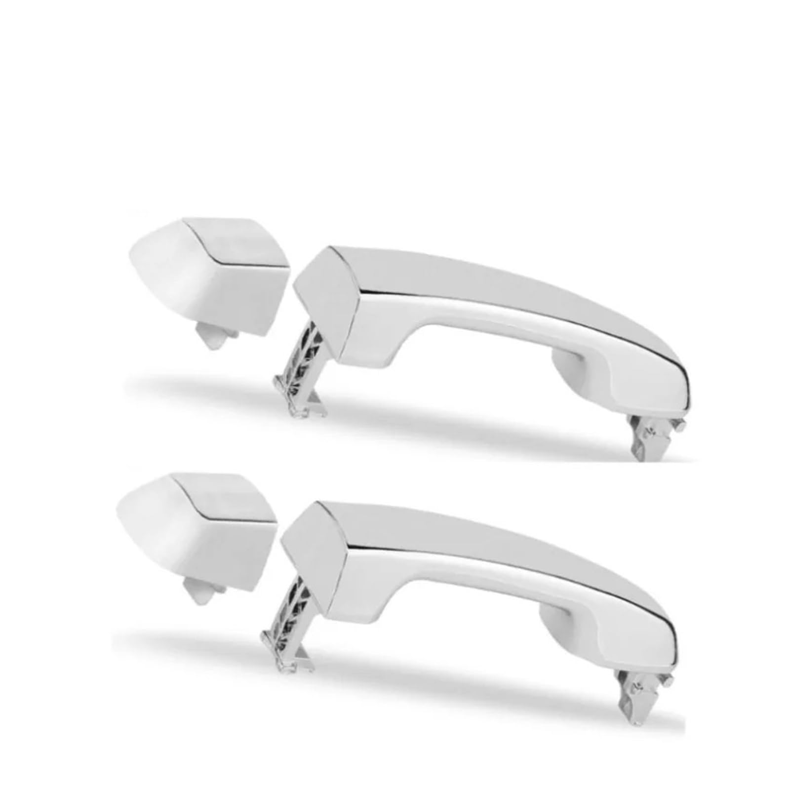 Exterieur Auto Türgriff Für Toyota Für Landcruiser Für Prado 2010-2017 LHD RHD Hinten Rechts Links Türgriff Abdeckung 69211-60090 Auto Außentürgriff(2x Silver Left Side) von WANSONGHUI