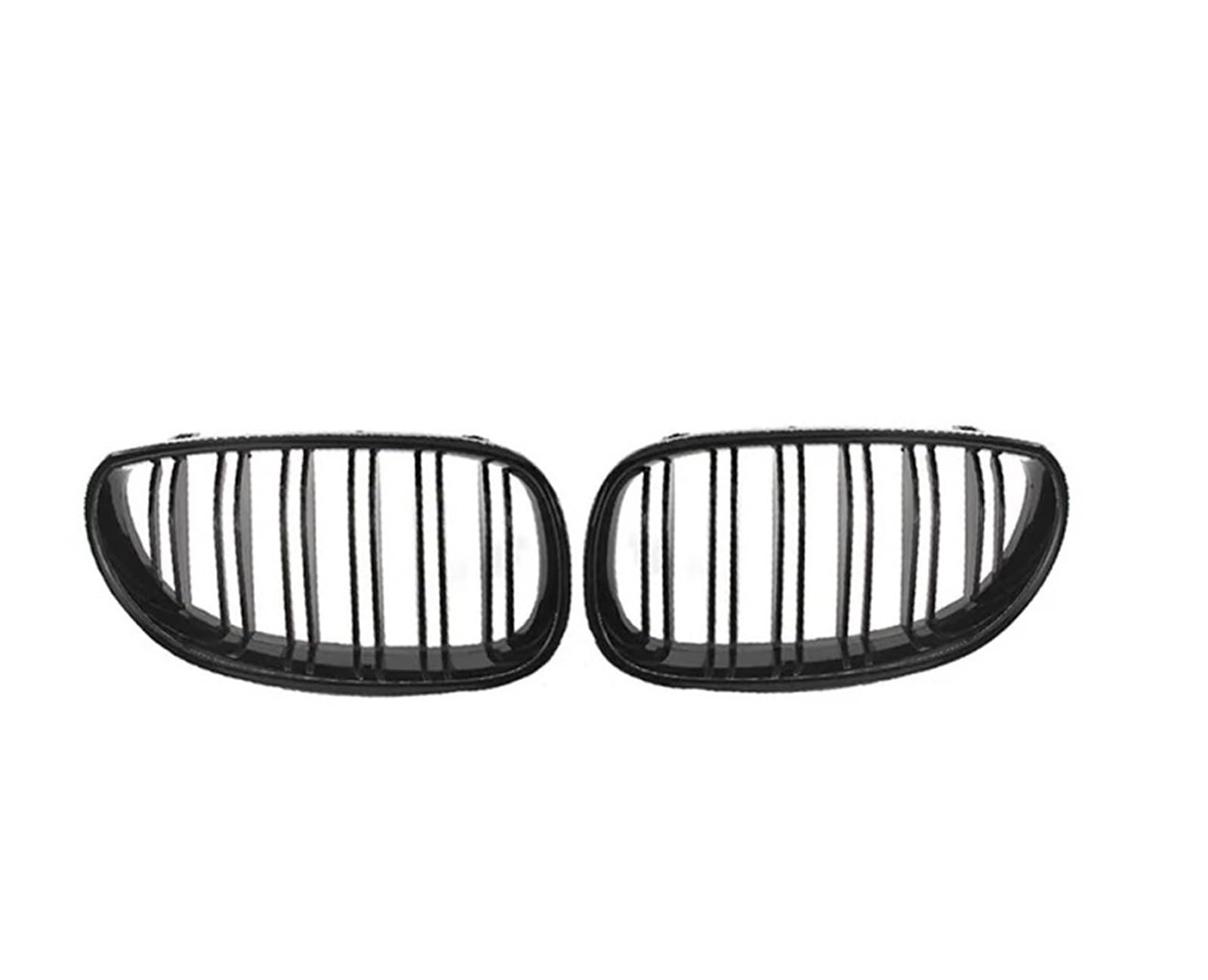 Facelift Grill Für 5 Series E60 E61 Für M5 2003 2004 2005 2006 2007 2008 2009 2010 Auto Frontstoßstangengrill Nieren-Racing-Grillgitter Kühlergrill Passend(Double Line Glossy) von WANSONGHUI