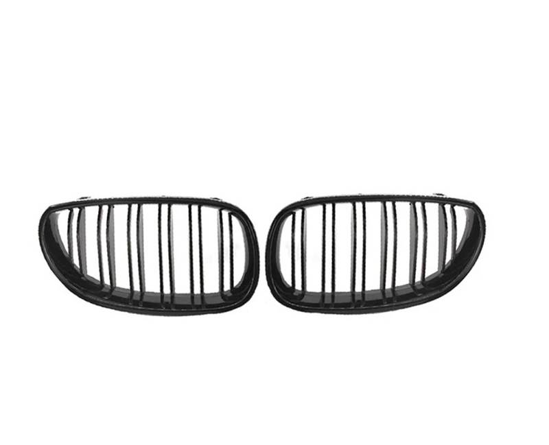 Facelift Grill Für 5 Series E60 E61 Für M5 2003 2004 2005 2006 2007 2008 2009 2010 Auto Frontstoßstangengrill Nieren-Racing-Grillgitter Kühlergrill Passend(Double Line Glossy) von WANSONGHUI