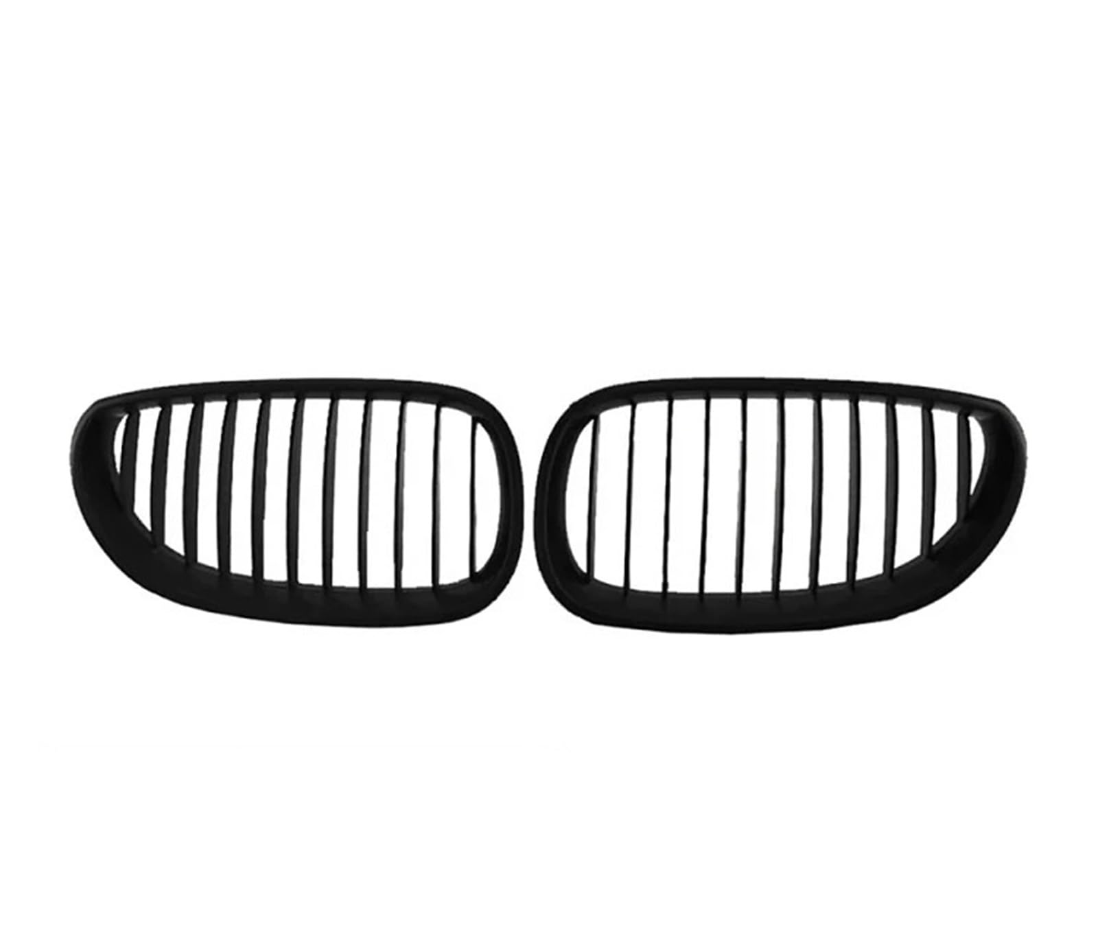 Facelift Grill Für 5 Series E60 E61 Für M5 2003 2004 2005 2006 2007 2008 2009 2010 Auto Frontstoßstangengrill Nieren-Racing-Grillgitter Kühlergrill Passend(Single Slats Matte) von WANSONGHUI