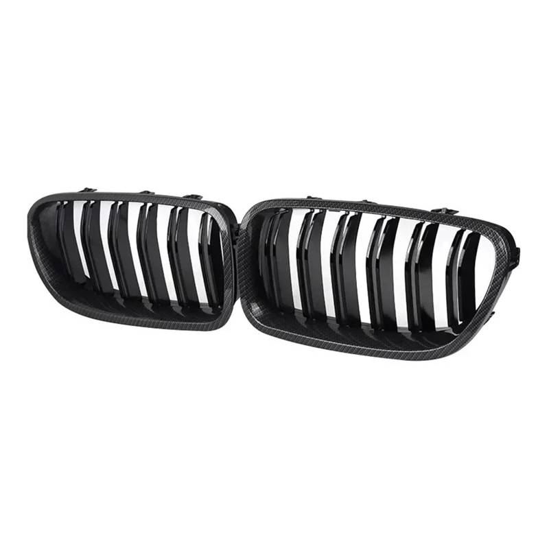 Facelift Grill Für 5 Series F10 F11 F18 520d 530d 540i 2010 2011 2012 2013 2014 2015 2016 Auto Front Niere Grill Dual Lamellen Grill Kühlergrill Passend von WANSONGHUI