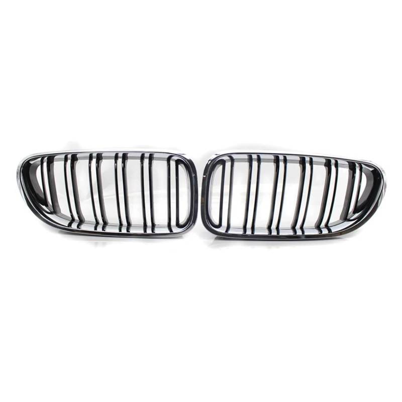 Facelift Grill Für 6 Series Für M6 640i 650i F06 F12 F13 2011-2017 Glanz Silber Auto Vorderen Stoßfänger Nieren Gitter Grill Doppel Lamellen Ersatz Kühlergrill Passend von WANSONGHUI
