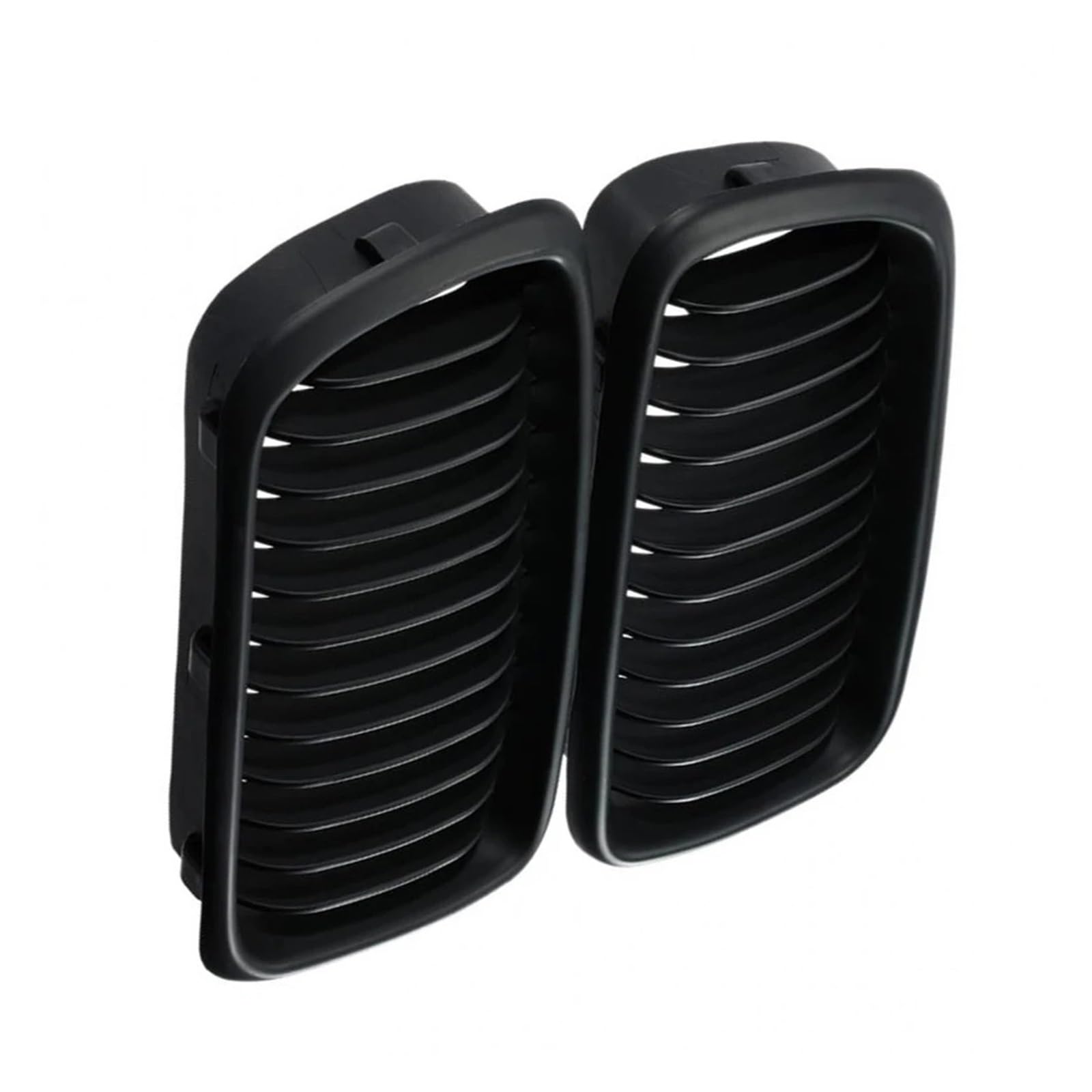 Facelift Grill Für 7 Series E38 1999 2000 2001 51138125811 2 Stücke Matt/Glanz Schwarz Front Stoßstange Niere Grill Haube Mesh Einzelne Linie Kühlergrill Passend(Matte Black) von WANSONGHUI