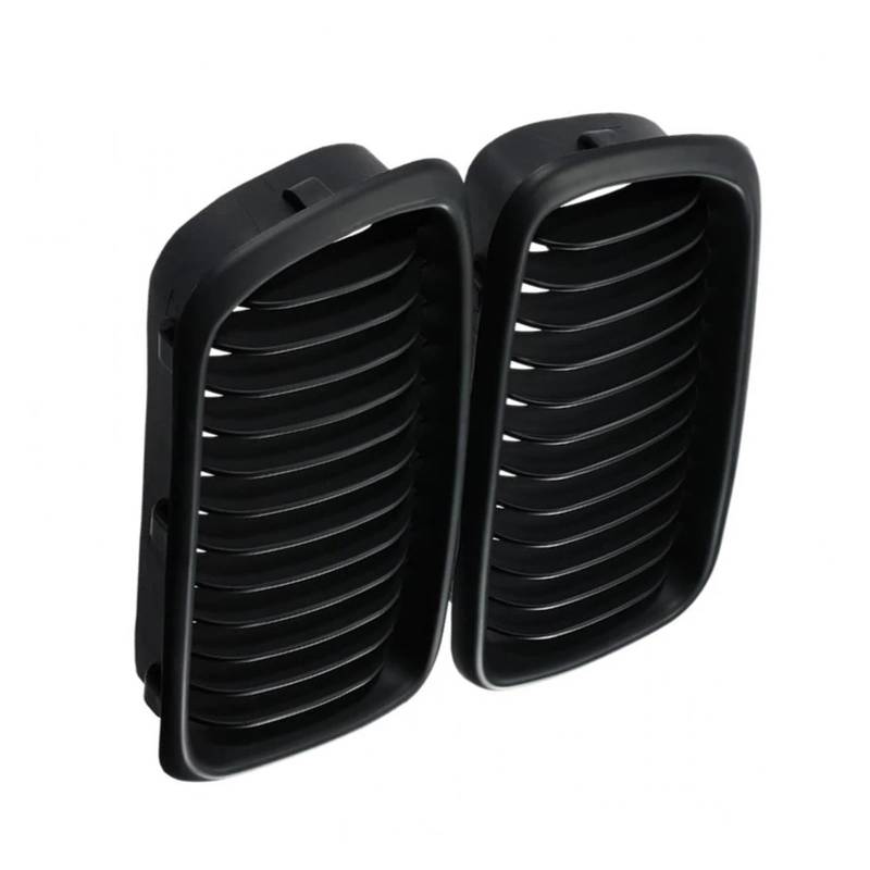 Facelift Grill Für 7 Series E38 1999 2000 2001 51138125811 2 Stücke Matt/Glanz Schwarz Front Stoßstange Niere Grill Haube Mesh Einzelne Linie Kühlergrill Passend(Matte Black) von WANSONGHUI