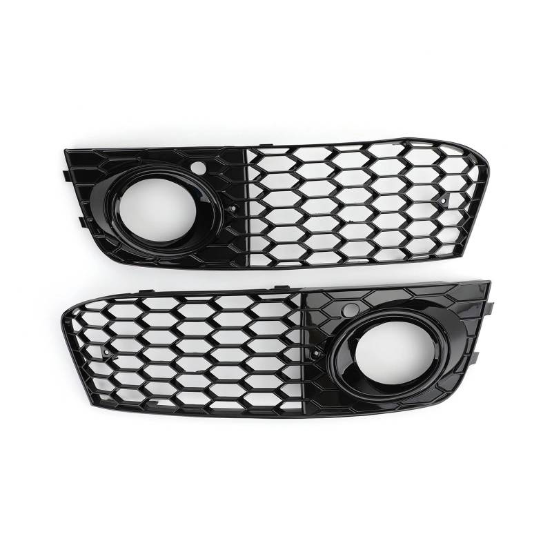 Facelift Grill Für A4 Für A 4 B8 Für RS4 2009-2012 8KD807682 8KD807681 Honeycomb Mesh Nebelscheinwerfer Offene Entlüftung Kühlergrill Ansaugabdeckung Grillteile Kühlergrill Passend(A) von WANSONGHUI