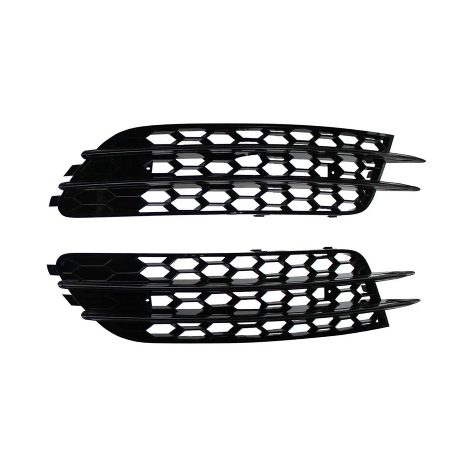 Facelift Grill Für A6 Für C7 Limousine Standard Bunper Modell 2012-2015 4G0807681 4G0807682 2 STÜCKE ABS Nebelscheinwerfer Lampengrill Grillabdeckung Kühlergrill Passend(Black Line Standard) von WANSONGHUI