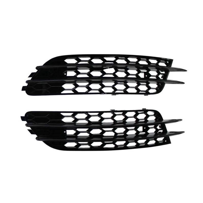 Facelift Grill Für A6 Für C7 Limousine Standard Bunper Modell 2012-2015 4G0807681 4G0807682 2 STÜCKE ABS Nebelscheinwerfer Lampengrill Grillabdeckung Kühlergrill Passend(Black Line Standard) von WANSONGHUI