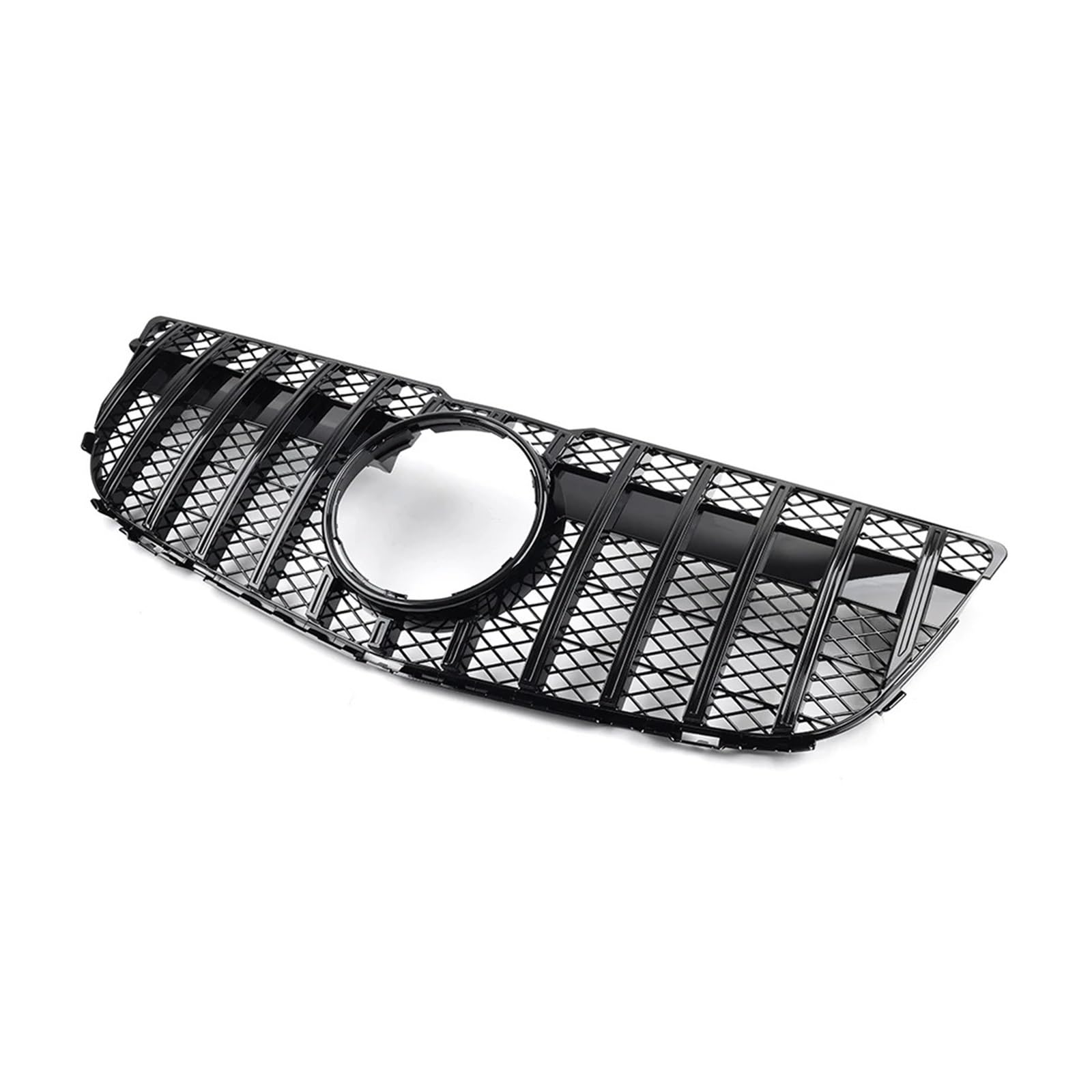 Facelift Grill Für Benz Für GLK-Klasse X204 Facelift GLK250 GLK300 GLK350 2013 2014 2015 Auto Für GTR-Stil Frontstoßstange Haubengrill Grill Kühlergrill Passend(Schwarz) von WANSONGHUI