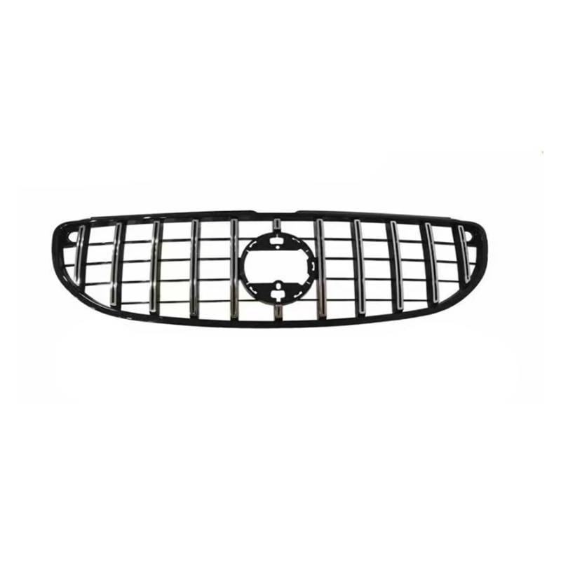 Facelift Grill Für Benz Für Smart Für Fortwo W453 2-Türer 2015-2019 Für Coupé Kühlergrill Grill GT Style Silber Schwarz Oberes Stoßstangenhauben-Maschengitter Kühlergrill Passend(Grün) von WANSONGHUI
