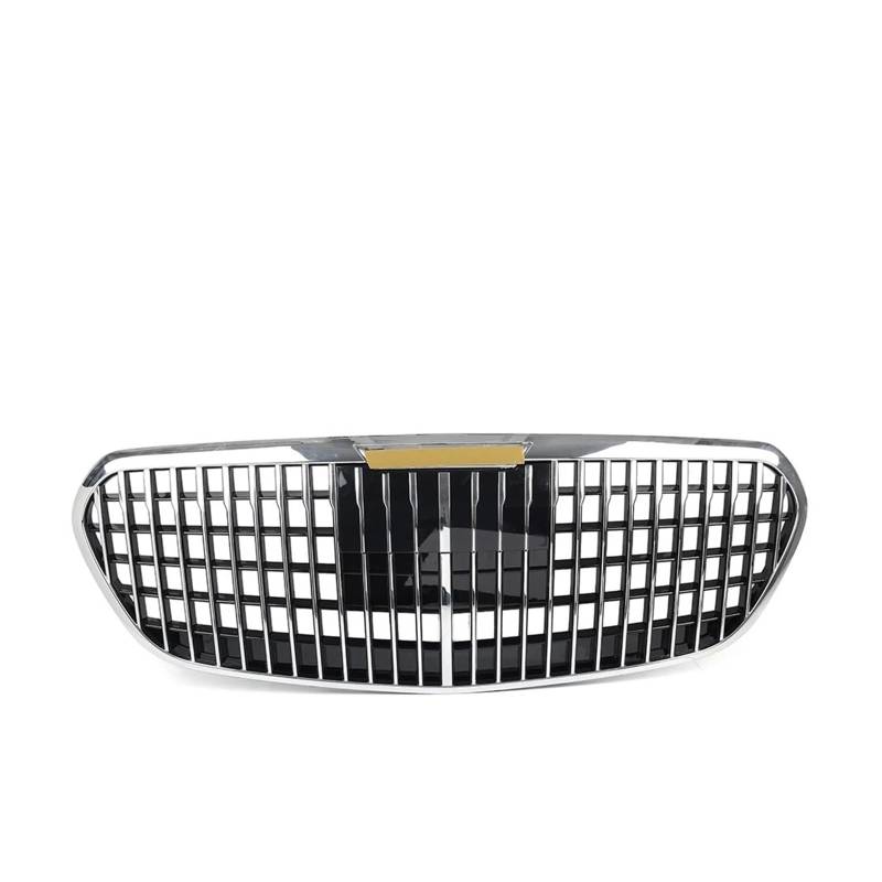 Facelift Grill Für Benz S-Klasse W223 S450L S500 S580 2021 2022 2023 2024 Auto Vorderen Stoßfänger Kühler Haube Grill Grille Kühlergrill Passend(Without Camera Hole) von WANSONGHUI