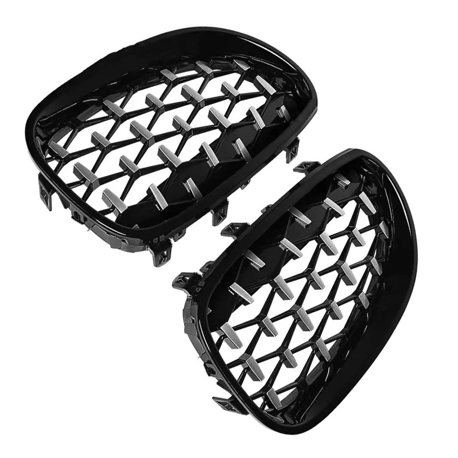 Facelift Grill Für E60 E61 5er 2003-2010 Paar Auto Racing Grill Front Nierengrill Diamant Meteor Stil Grill Kühlergrill Passend Facelift Grill Für E60 E61 5er 2003-2010 Paar Auto Racing Grill Front Nierengrill Diamant Meteor Stil Grill Kühlergrill Passend von WANSONGHUI