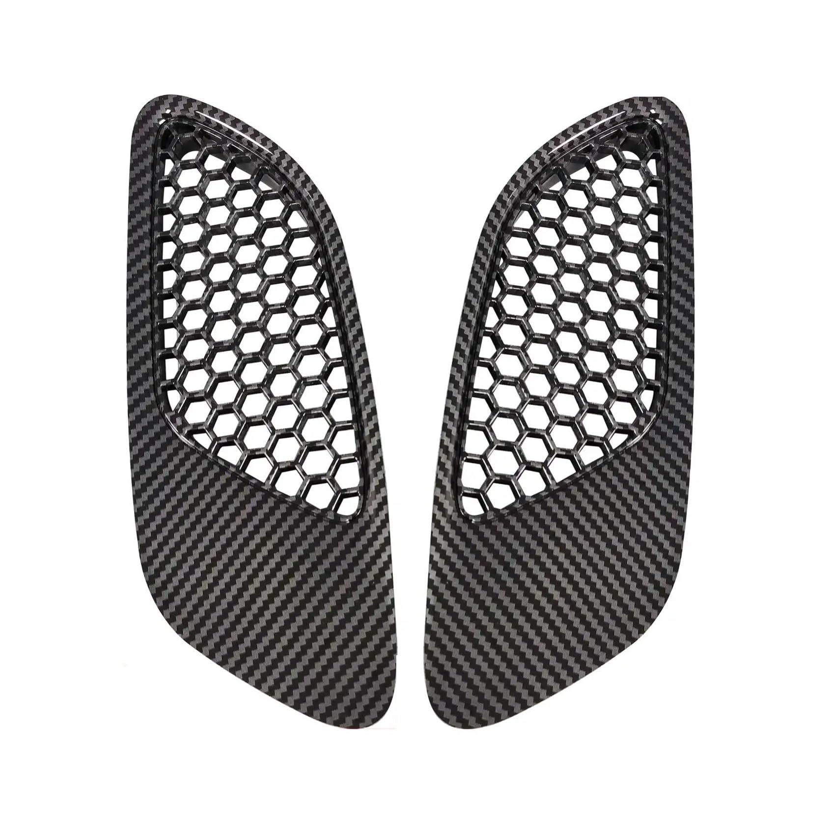 Facelift Grill Für E90 E91 E92 E93 Für M3 Typ 2007-2011 2012 2013 2 STÜCKE Carbon Look Motor Vorne Motorhaube Haube Vent Lufteinlass Abdeckung Kühlergrill Passend(Carbon Fiber Look) von WANSONGHUI