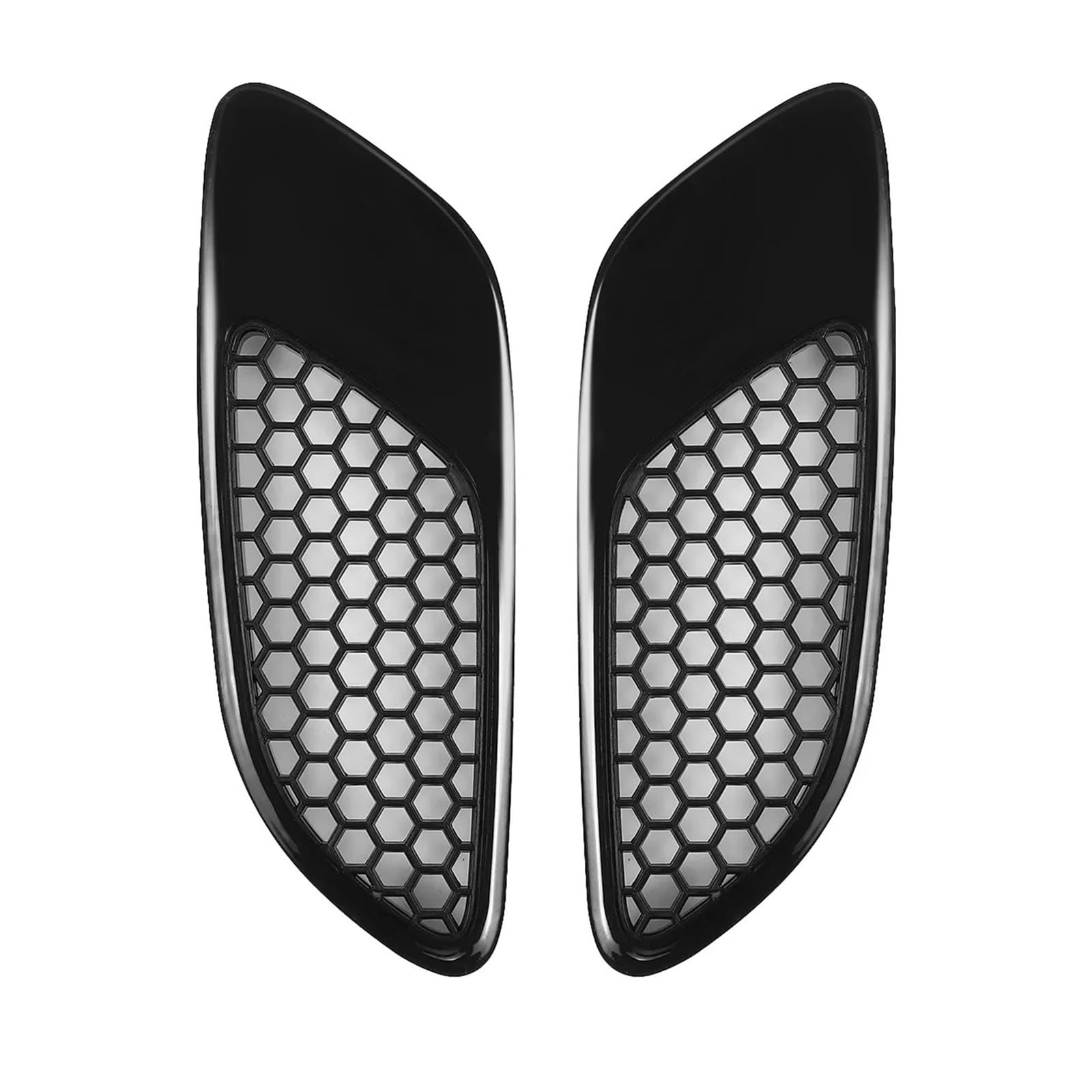 Facelift Grill Für E90 E91 E92 E93 Für M3 Typ 2007-2011 2012 2013 2 STÜCKE Carbon Look Motor Vorne Motorhaube Haube Vent Lufteinlass Abdeckung Kühlergrill Passend(Glossy Black) von WANSONGHUI